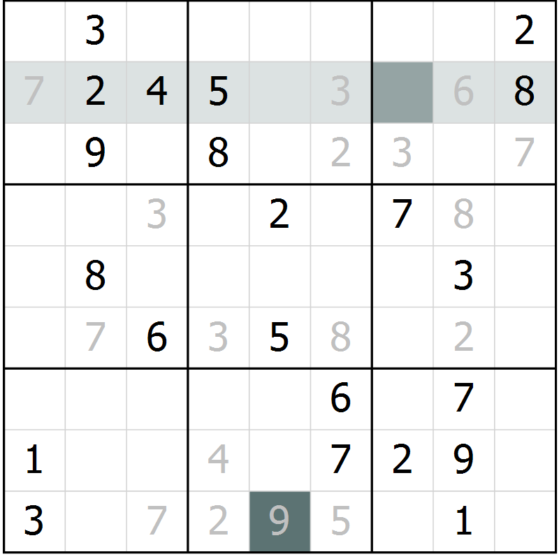 Position des candidats pour la solution de la Gr 35 page 37 du magazine de sudoku SUDOKU EXPERT n° 022