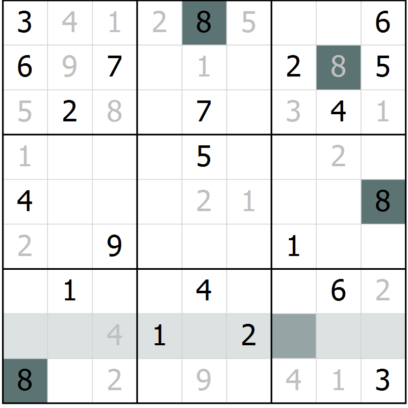 Position des candidats pour la solution de la Gr 37 page 39 du magazine de sudoku SUDOKU EXPERT n° 022