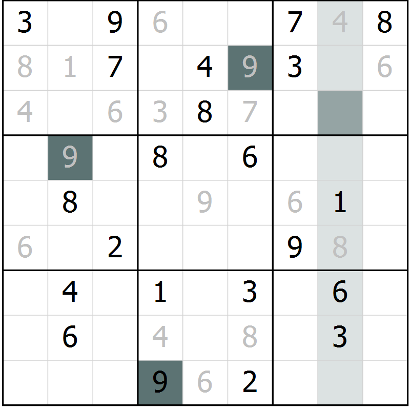 Position des candidats pour la solution de la Gr 38 page 40 du magazine de sudoku SUDOKU EXPERT n° 022