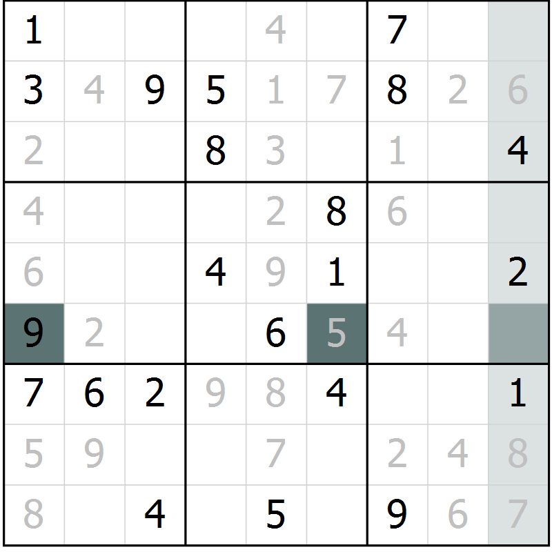 Position des candidats pour la solution de la Gr 39 page 41 du magazine de sudoku SUDOKU EXPERT n° 022