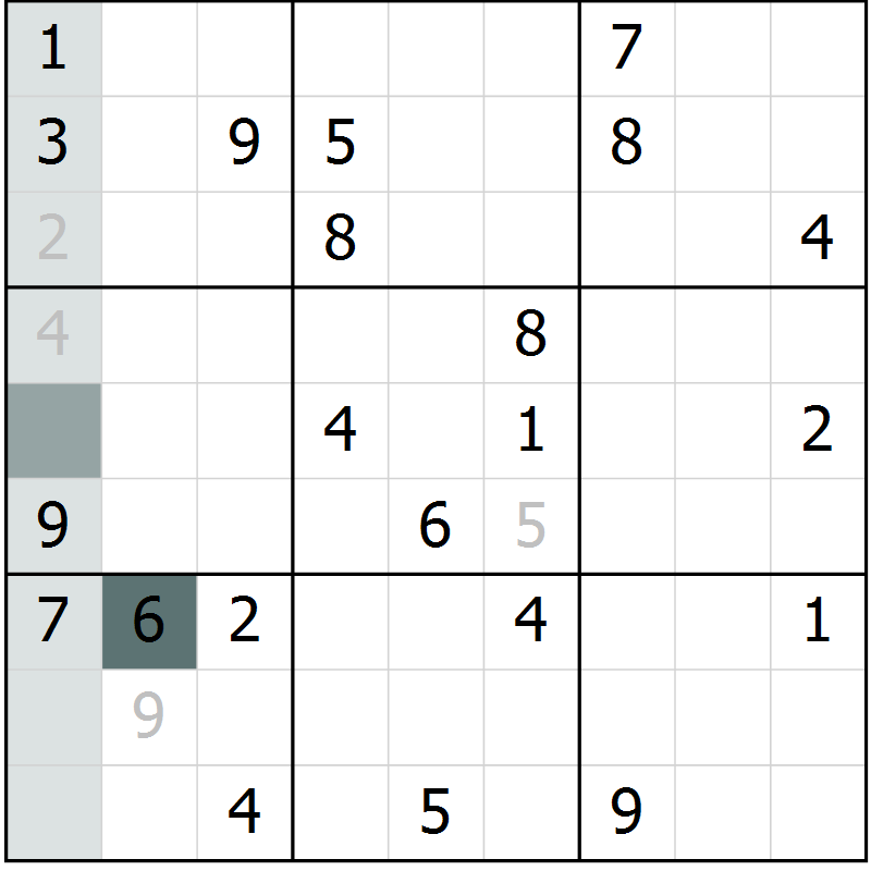 Position des candidats pour la solution de la Gr 39 page 41 du magazine de sudoku SUDOKU EXPERT n° 022