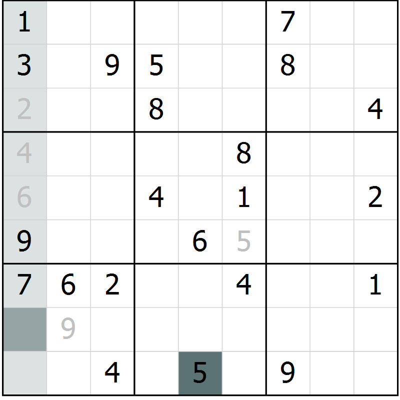 Position des candidats pour la solution de la Gr 39 page 41 du magazine de sudoku SUDOKU EXPERT n° 022