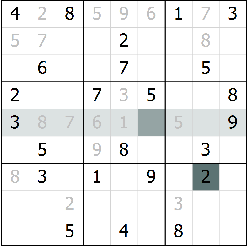 Position des candidats pour la solution de la Gr 4 page 6 du magazine de sudoku SUDOKU EXPERT n° 022