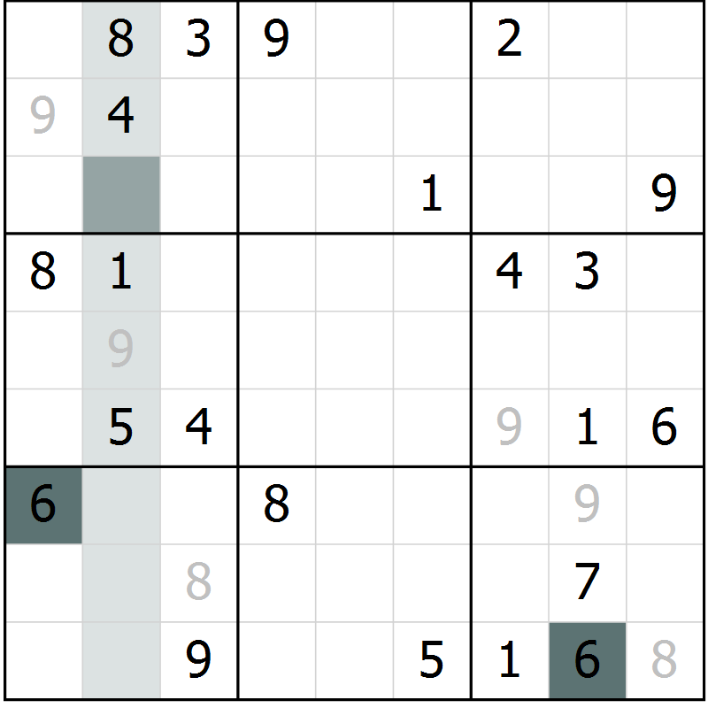 Position des candidats pour la solution de la Gr 41 page 43 du magazine de sudoku SUDOKU EXPERT n° 022