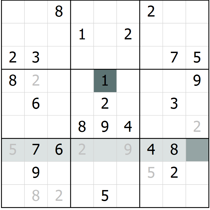 Position des candidats pour la solution de la Gr 48 page 50 du magazine de sudoku SUDOKU EXPERT n° 022