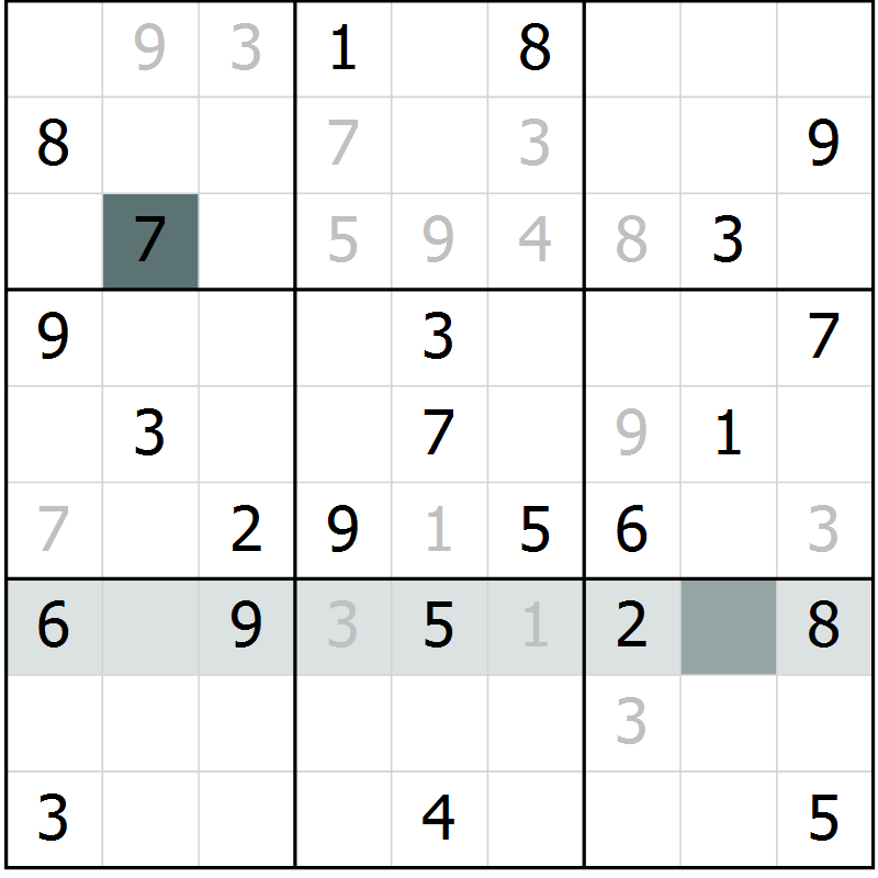 Position des candidats pour la solution de la Gr 52 page 54 du magazine de sudoku SUDOKU EXPERT n° 022