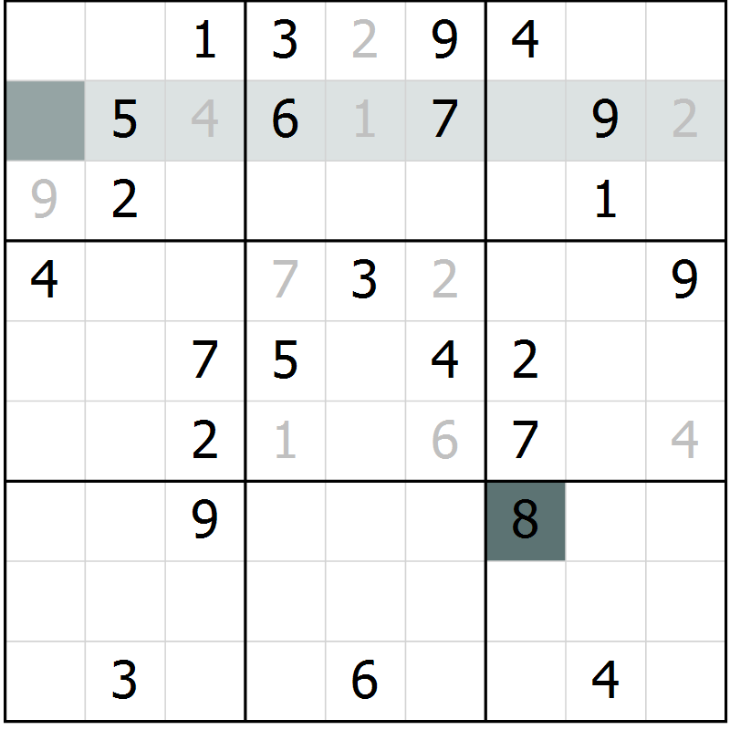 Position des candidats pour la solution de la Gr 53 page 55 du magazine de sudoku SUDOKU EXPERT n° 022