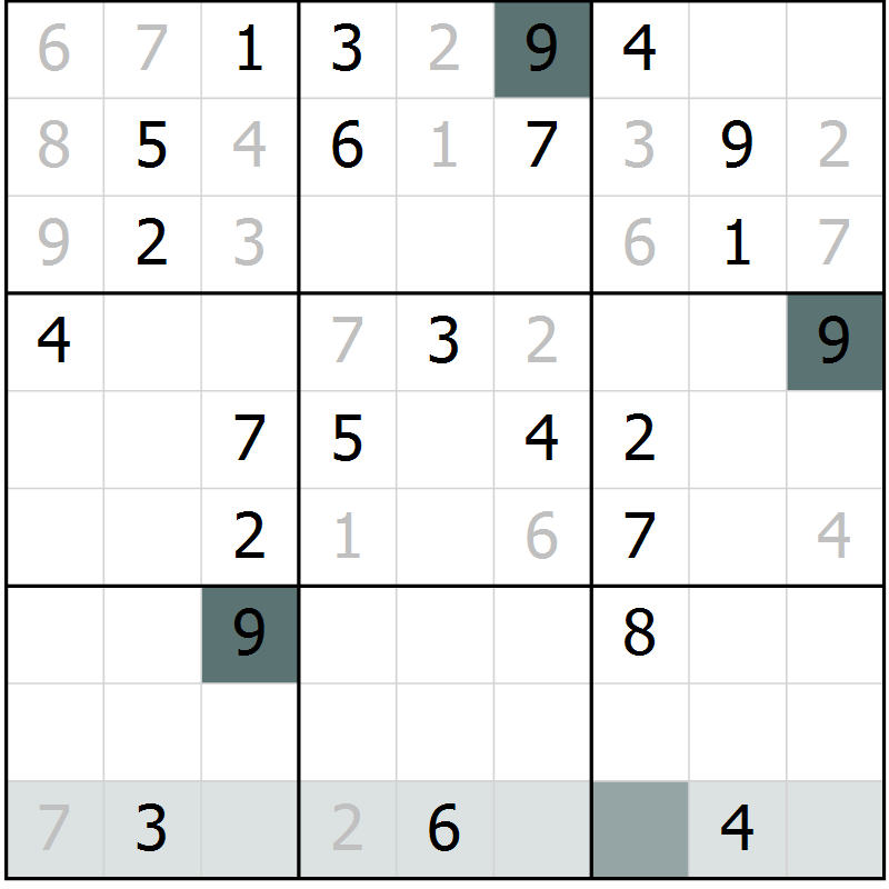 Position des candidats pour la solution de la Gr 53 page 55 du magazine de sudoku SUDOKU EXPERT n° 022