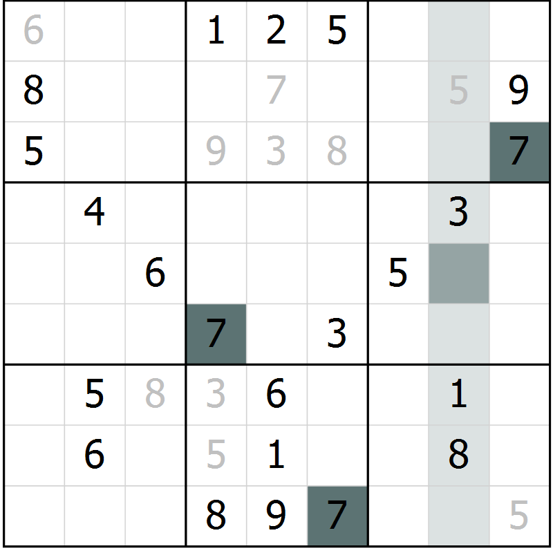 Position des candidats pour la solution de la Gr 60 page 62 du magazine de sudoku SUDOKU EXPERT n° 022