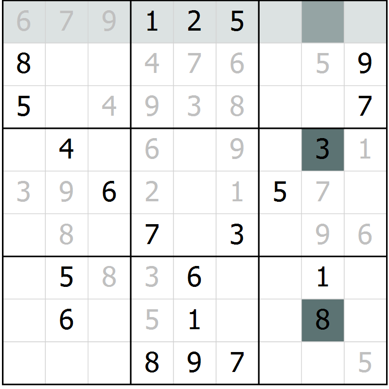 Position des candidats pour la solution de la Gr 60 page 62 du magazine de sudoku SUDOKU EXPERT n° 022