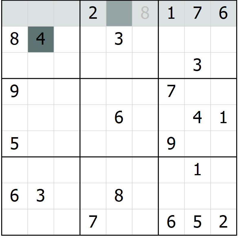 Position des candidats pour la solution de la Gr 63 page 65 du magazine de sudoku SUDOKU EXPERT n° 022