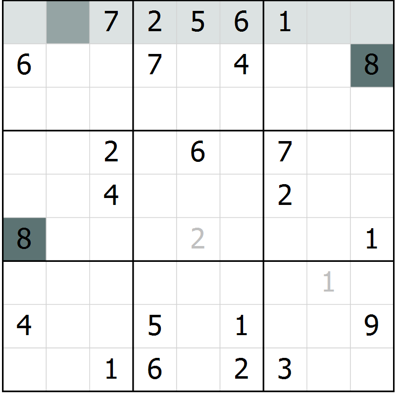 Position des candidats pour la solution de la Gr 64 page 66 du magazine de sudoku SUDOKU EXPERT n° 022
