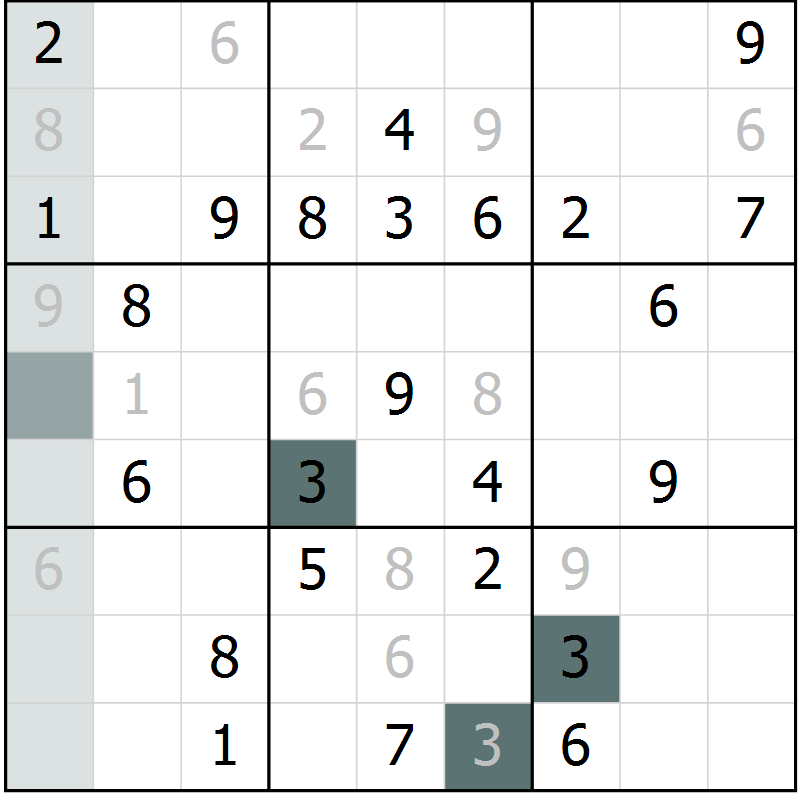 Position des candidats pour la solution de la Gr 66 page 68 du magazine de sudoku SUDOKU EXPERT n° 022