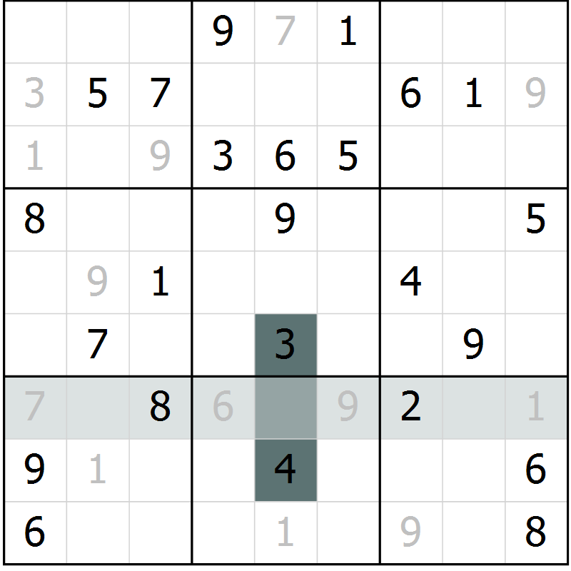 Position des candidats pour la solution de la Gr 72 page 74 du magazine de sudoku SUDOKU EXPERT n° 022
