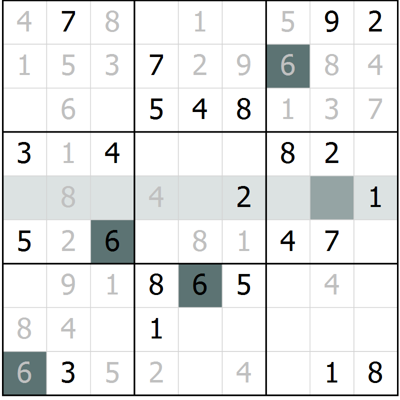 Position des candidats pour la solution de la Gr 73 page 75 du magazine de sudoku SUDOKU EXPERT n° 022