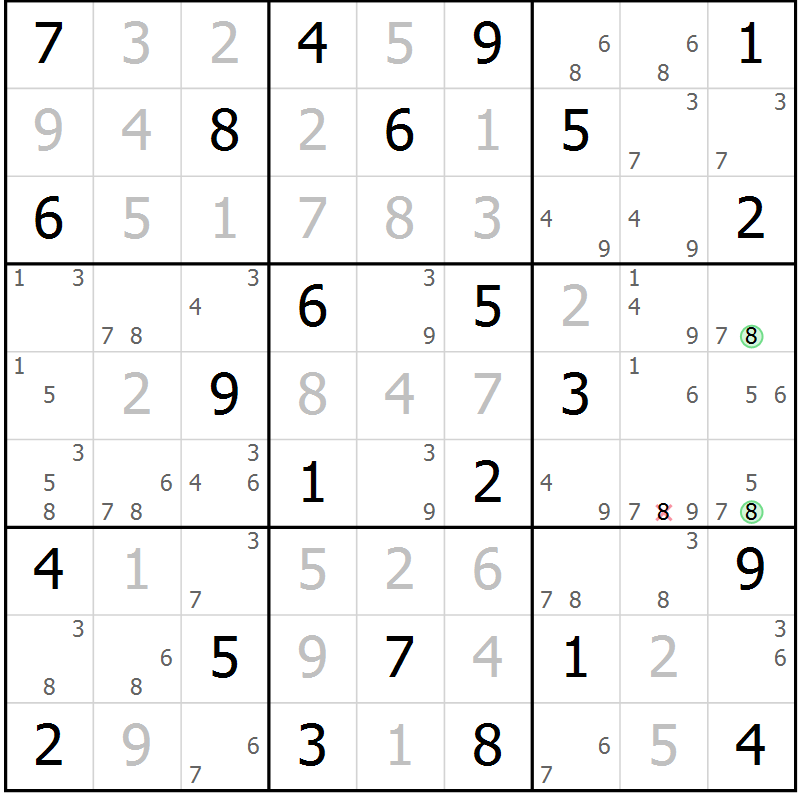 Position des candidats pour la solution de la Gr 35 page 38 du magazine de sudoku Maestro n° 094