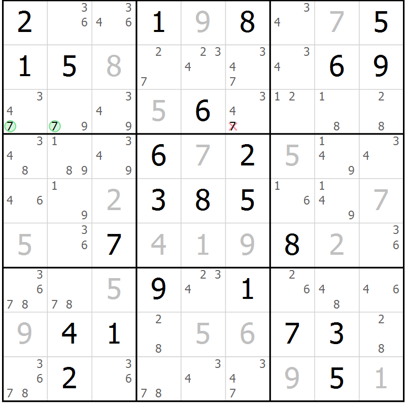 Position des candidats pour la solution de la Gr 35 page 38 du magazine de sudoku Maestro n° 097
