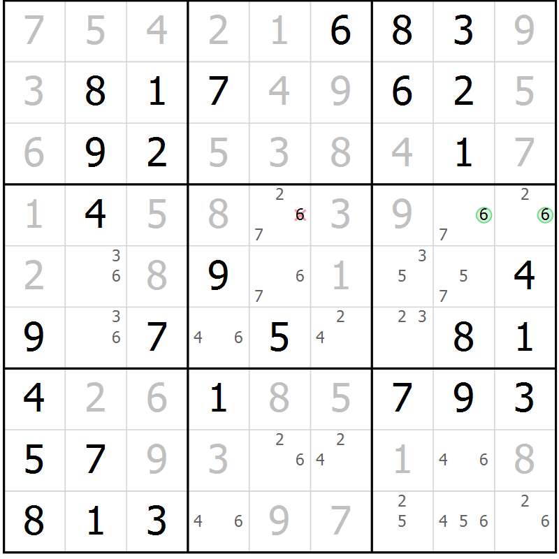 Position des candidats pour la solution de la Gr 38 page 41 du magazine de sudoku Virtuose n° 104