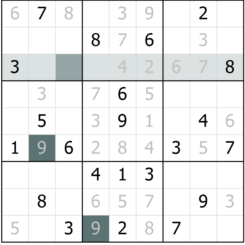 Position des candidats pour la solution de la Gr 4 page 7 du magazine de sudoku Platina n° 038