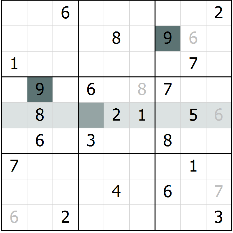 Position des candidats pour la solution de la Gr 4 page 7 du magazine de sudoku Virtuose n° 112