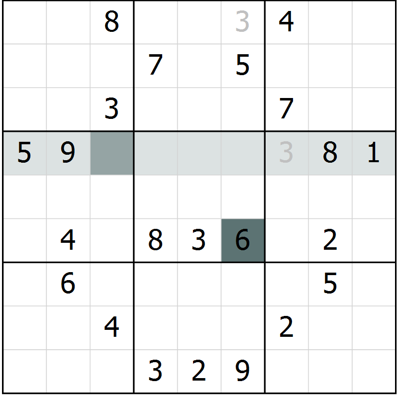 Position des candidats pour la solution de la Gr 9 page 12 du magazine de sudoku Virtuose n° 113
