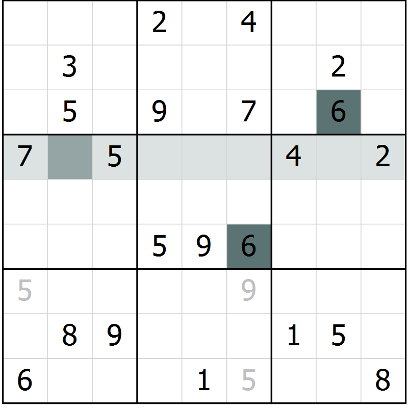 Position des candidats pour la solution de la Gr 11 page 14 du magazine de sudoku Virtuose n° 117