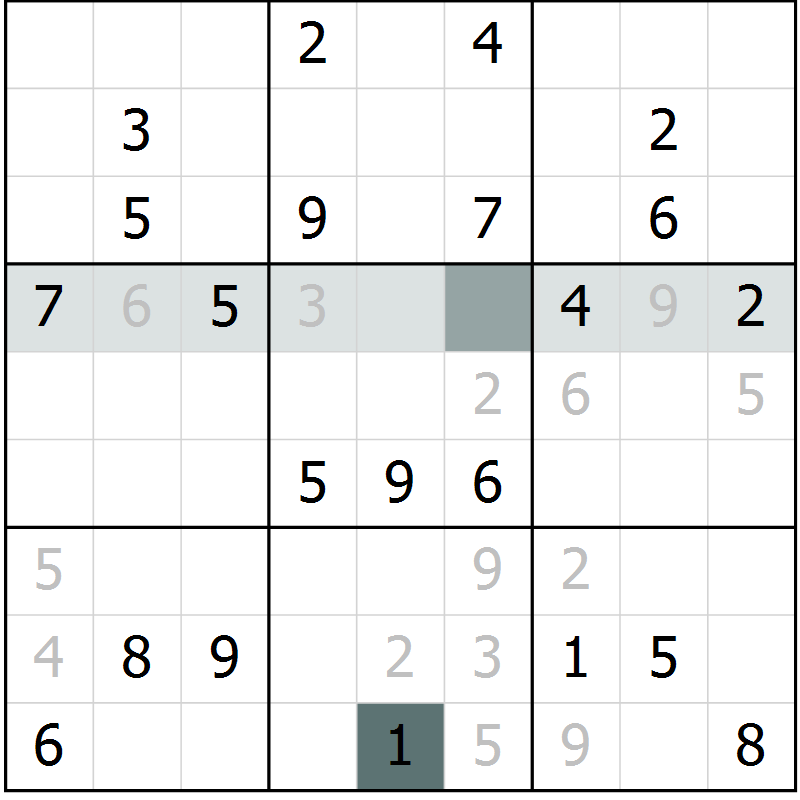 Position des candidats pour la solution de la Gr 11 page 14 du magazine de sudoku Virtuose n° 117