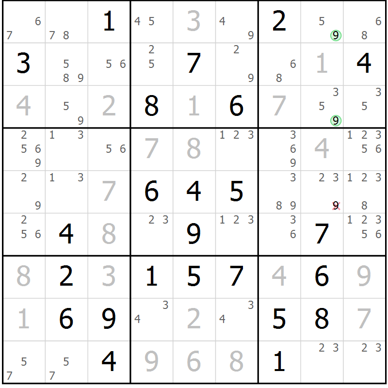 Position des candidats pour la solution de la Gr 80 page 83 du magazine de sudoku Virtuose n° 117