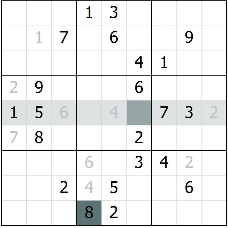 Position des candidats pour la solution de la Gr 4 page 7 du magazine de sudoku Virtuose n° 118