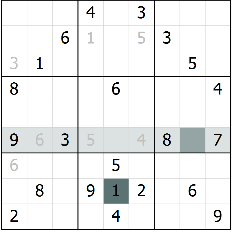 Position des candidats pour la solution de la Gr 6 page 9 du magazine de sudoku Virtuose n° 118