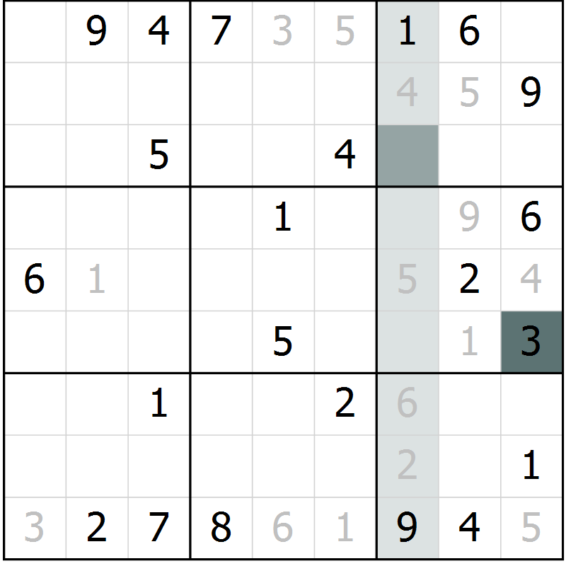 Position des candidats pour la solution de la Gr 7 page 10 du magazine de sudoku Virtuose n° 118