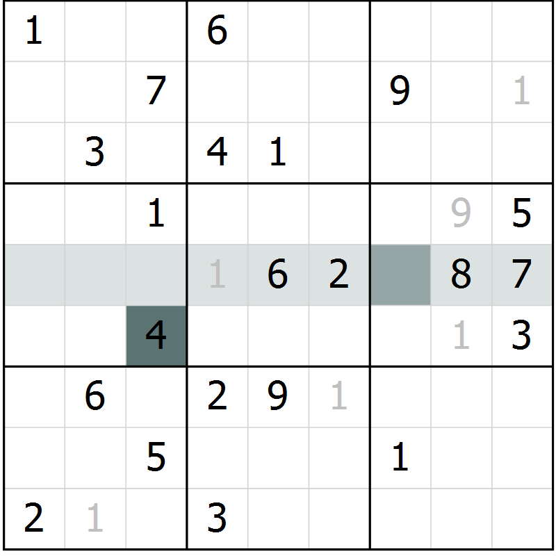 Position des candidats pour la solution de la Gr 2 page 5 du magazine de sudoku Virtuose n° 120
