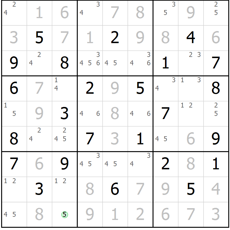 Position des candidats pour la solution de la Gr 41 page 44 du magazine de sudoku Virtuose n° 120