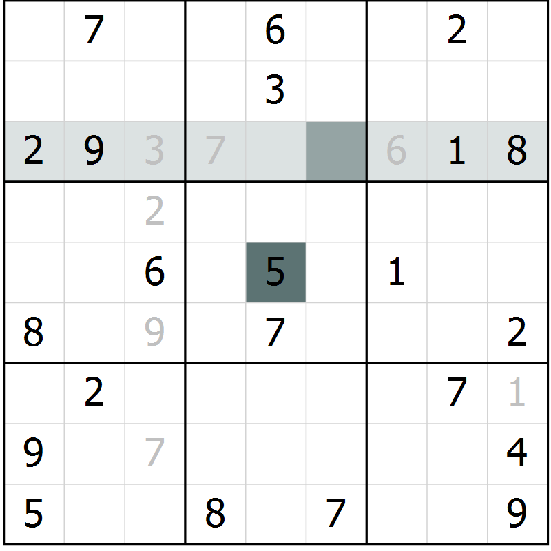 Position des candidats pour la solution de la Gr 11 page 14 du magazine de sudoku Virtuose n° 121