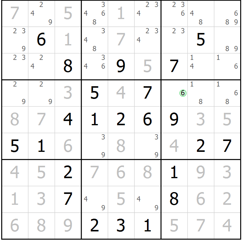 Position des candidats pour la solution de la Gr 37 page 40 du magazine de sudoku Virtuose n° 130