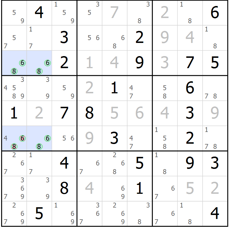 Position des candidats pour la solution de la Gr 32 page 35 du magazine de sudoku Sudoku Suprême n° 037