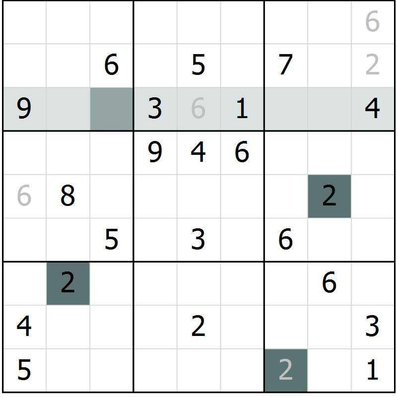 Position des candidats pour la solution de la Gr 38 page 41 du magazine de sudoku Extrême n° 038