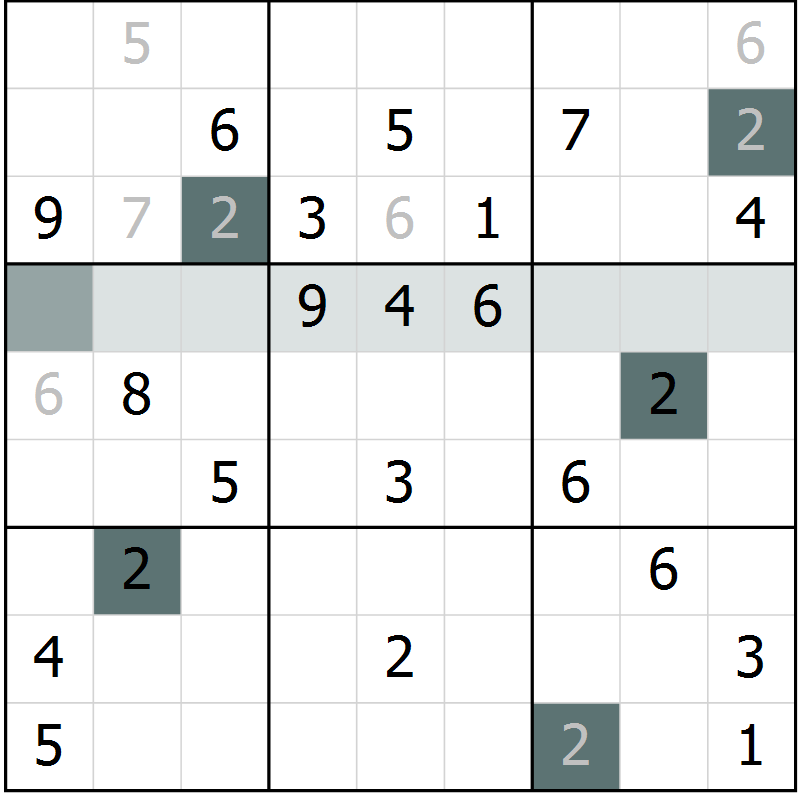 Position des candidats pour la solution de la Gr 38 page 41 du magazine de sudoku Extrême n° 038