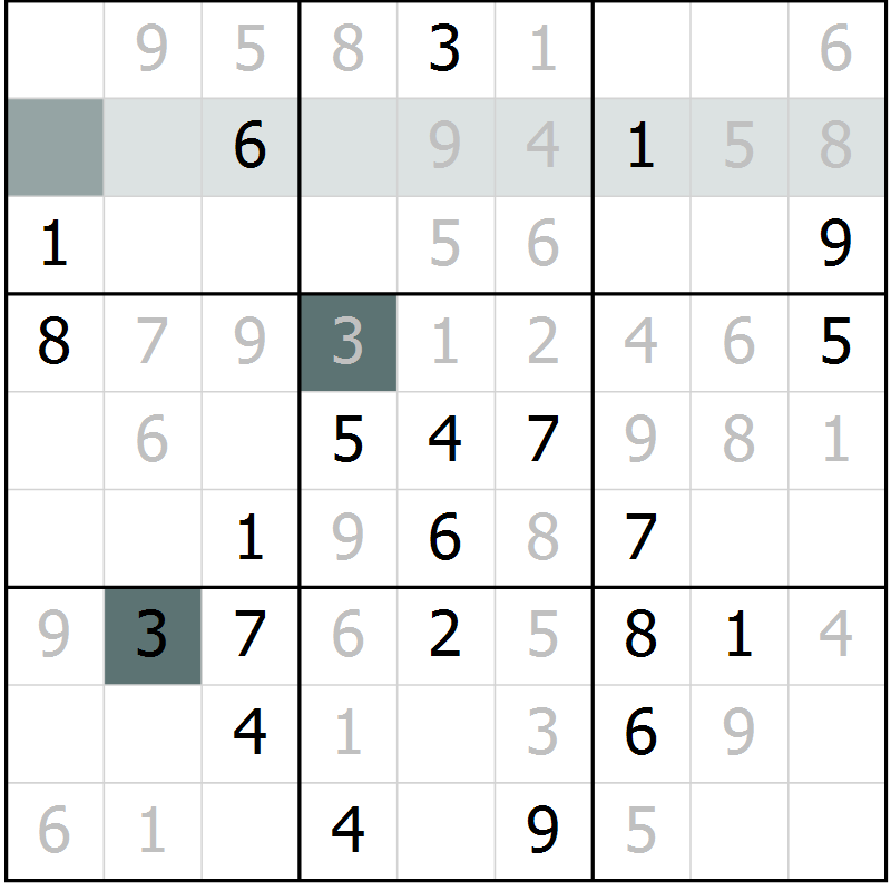 Position des candidats pour la solution de la Gr 12 page 15 du magazine de sudoku Extrême n° 042