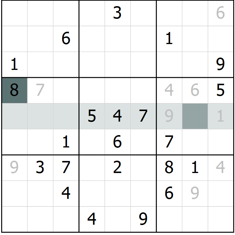 Position des candidats pour la solution de la Gr 12 page 15 du magazine de sudoku Extrême n° 042