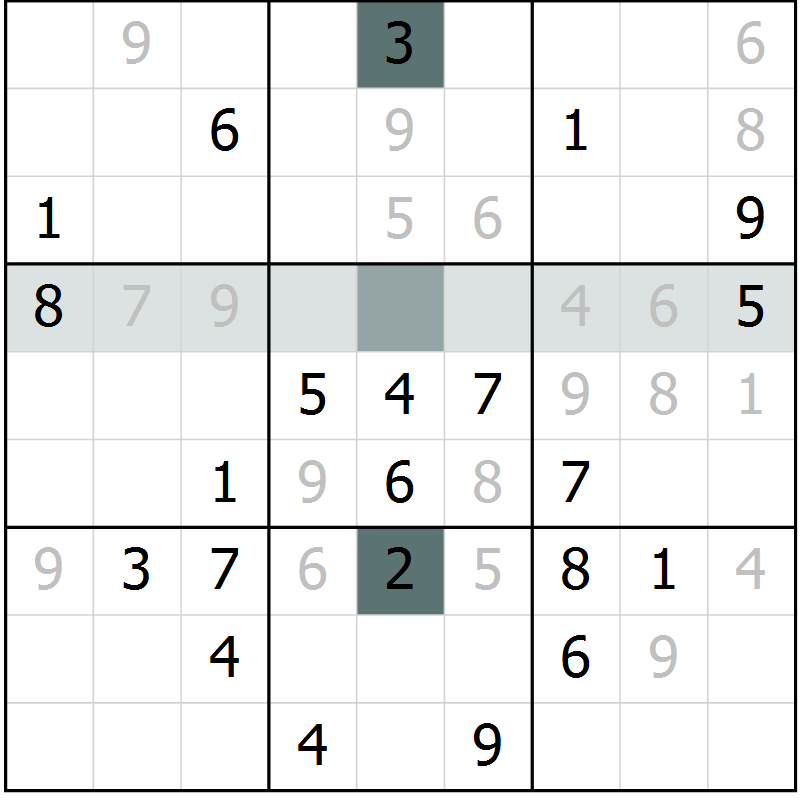 Position des candidats pour la solution de la Gr 12 page 15 du magazine de sudoku Extrême n° 042