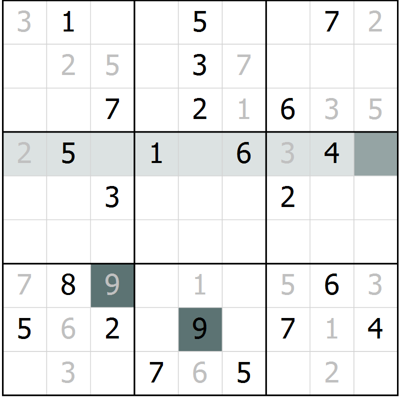 Position des candidats pour la solution de la Gr 13 page 16 du magazine de sudoku Extrême n° 042