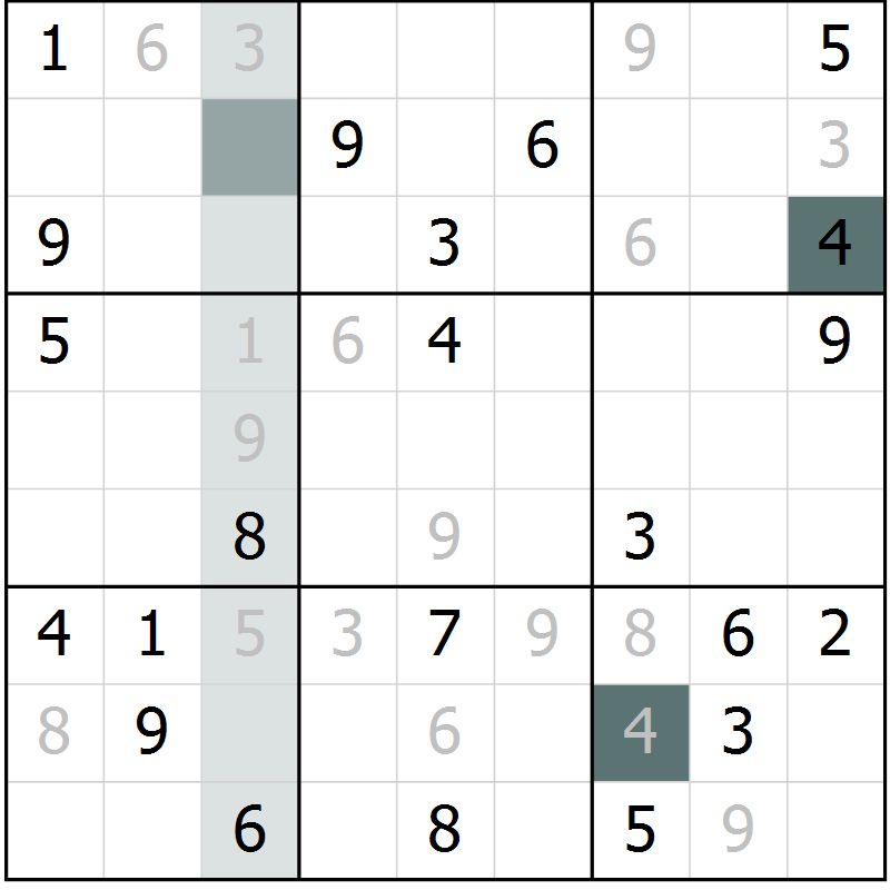 Position des candidats pour la solution de la Gr 14 page 17 du magazine de sudoku Extrême n° 042