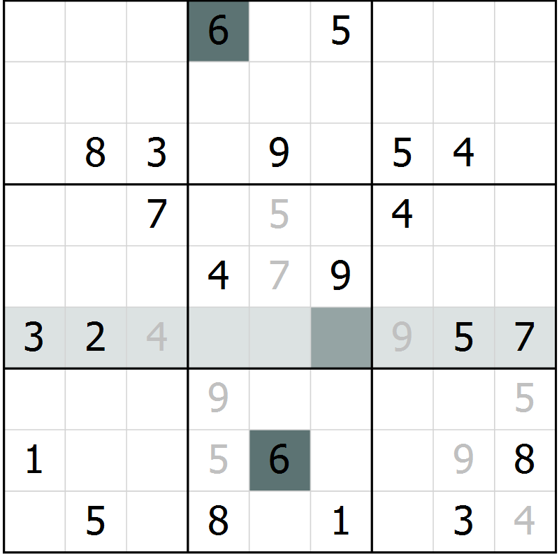 Position des candidats pour la solution de la Gr 17 page 20 du magazine de sudoku Extrême n° 042