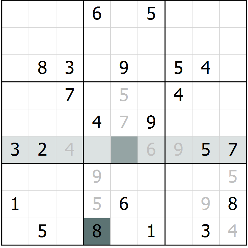 Position des candidats pour la solution de la Gr 17 page 20 du magazine de sudoku Extrême n° 042
