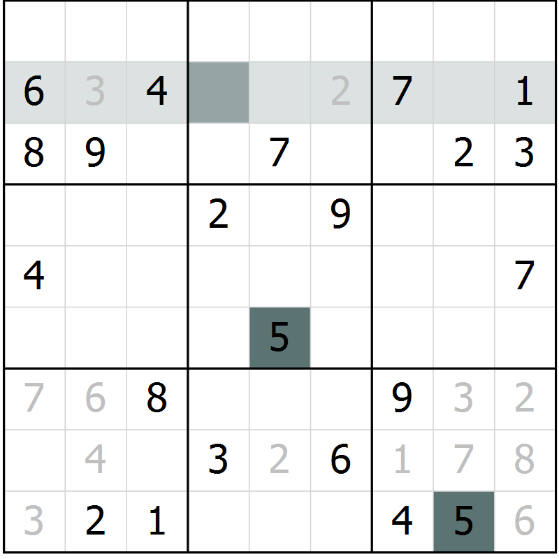 Position des candidats pour la solution de la Gr 18 page 21 du magazine de sudoku Extrême n° 042