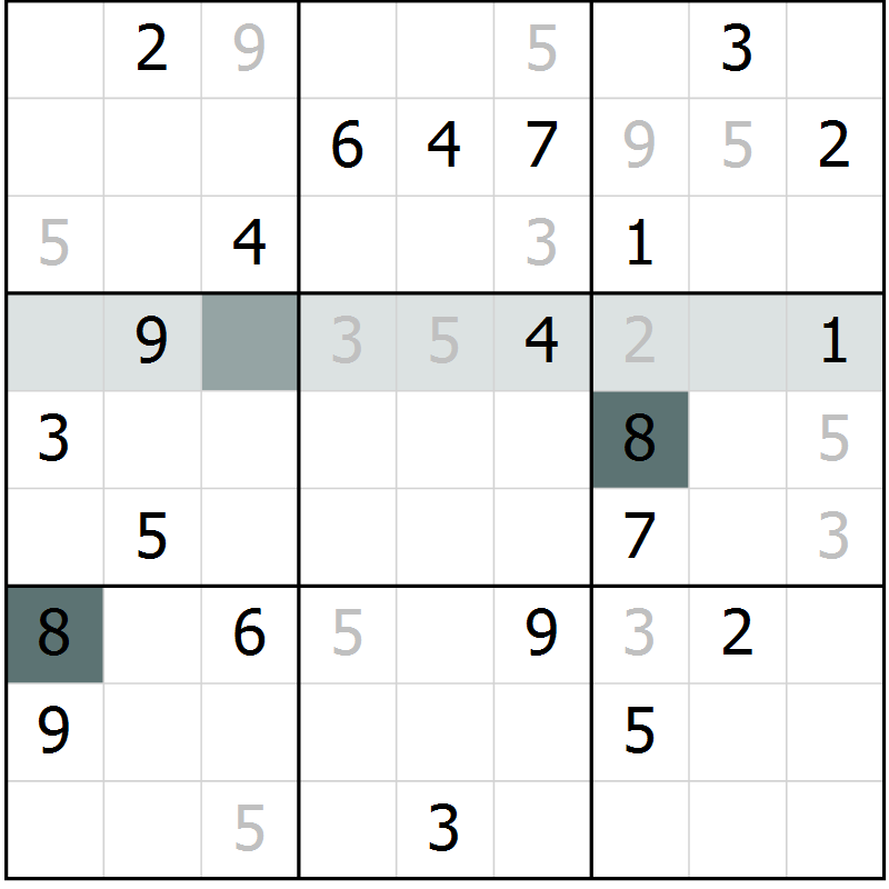 Position des candidats pour la solution de la Gr 29 page 32 du magazine de sudoku Extrême n° 042