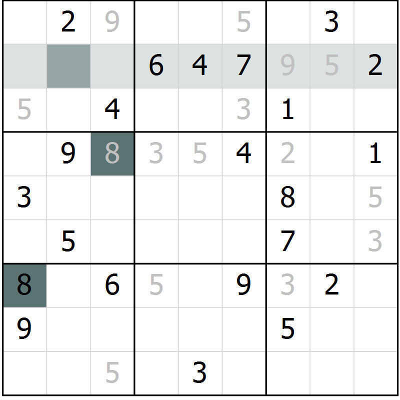 Position des candidats pour la solution de la Gr 29 page 32 du magazine de sudoku Extrême n° 042