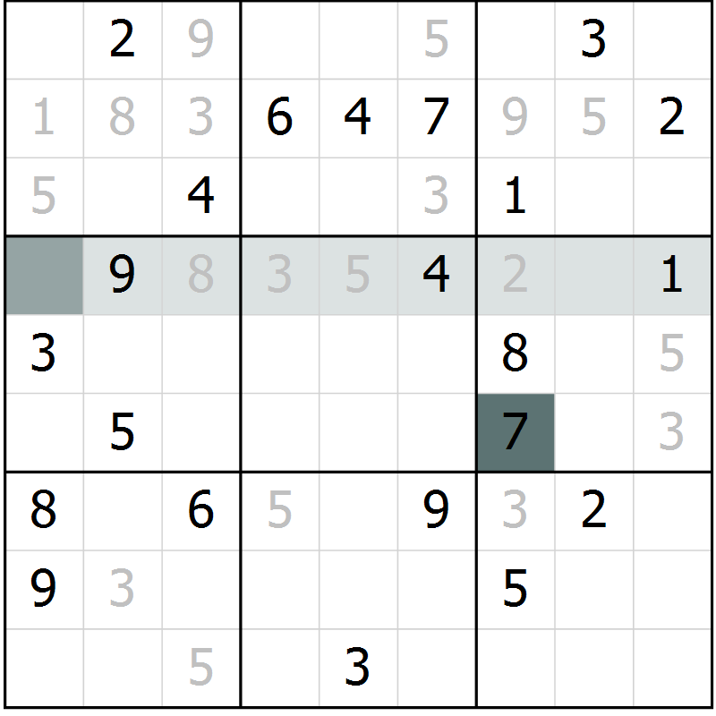 Position des candidats pour la solution de la Gr 29 page 32 du magazine de sudoku Extrême n° 042