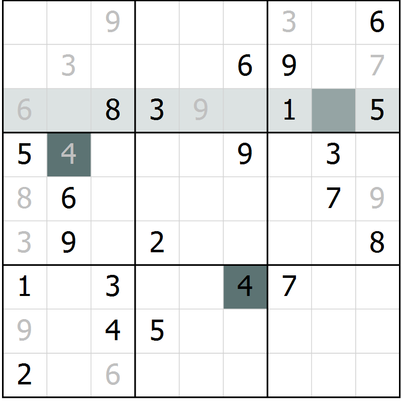 Position des candidats pour la solution de la Gr 35 page 38 du magazine de sudoku Extrême n° 042